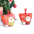 5pcs/set Christmas Gift Box Apple Gift Box Christmas Decoration For Home Santa Claus Pattern Leather Rope Candy Paper Bag - menochic